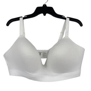Soma Enbliss Wireless T-Shirt Bra Size 40D White Padded Contour Comfort